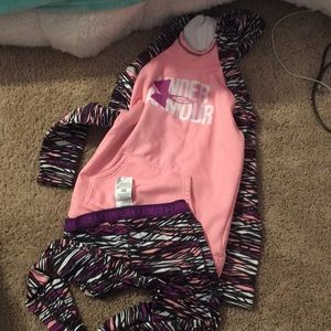under armour hoodie and leggings set